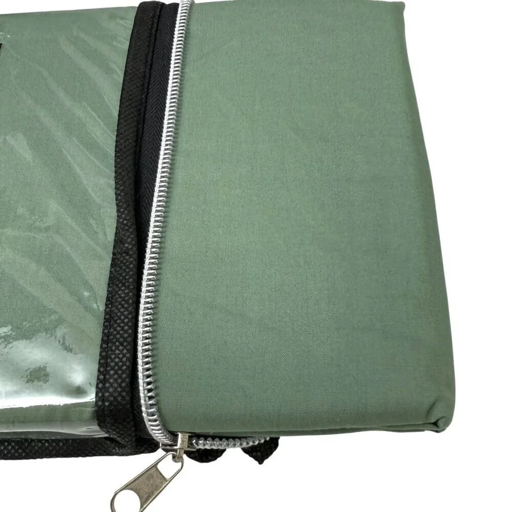 Hotel 5th Ave Pair of Pillowcases Green 100% Cotton 300 Thread Count NWT